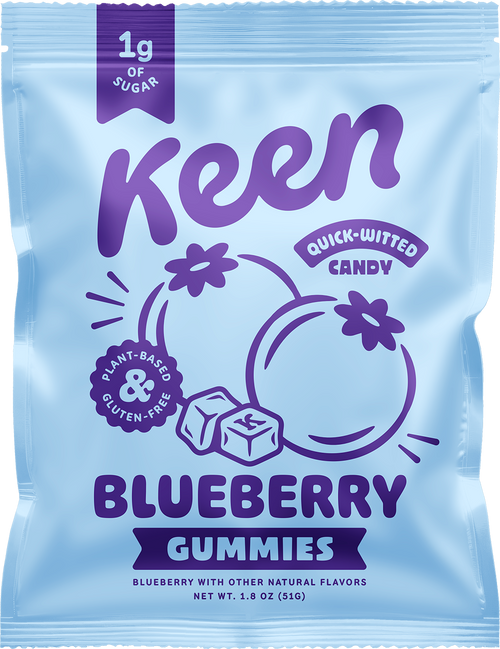 Keen Blueberry Gummies pouch